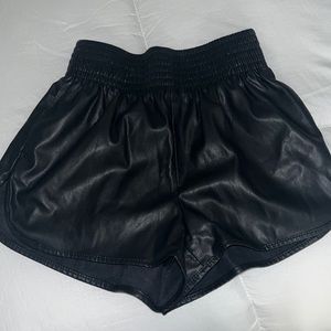 bershka leather shorts size small worn once